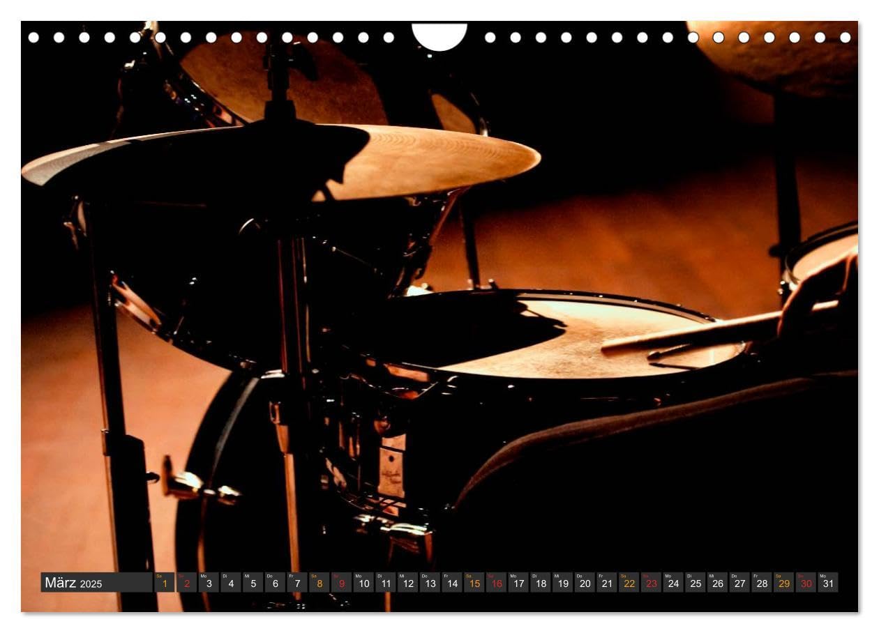 Schlagzeug - so cool (Wandkalender 2025 DIN A4 quer), CALVENDO Monatskalender: Schlagzeug, das Instrument, dass nicht nur den Musiker, sondern ... Leistungssportler verlangt. (CALVENDO Kunst)