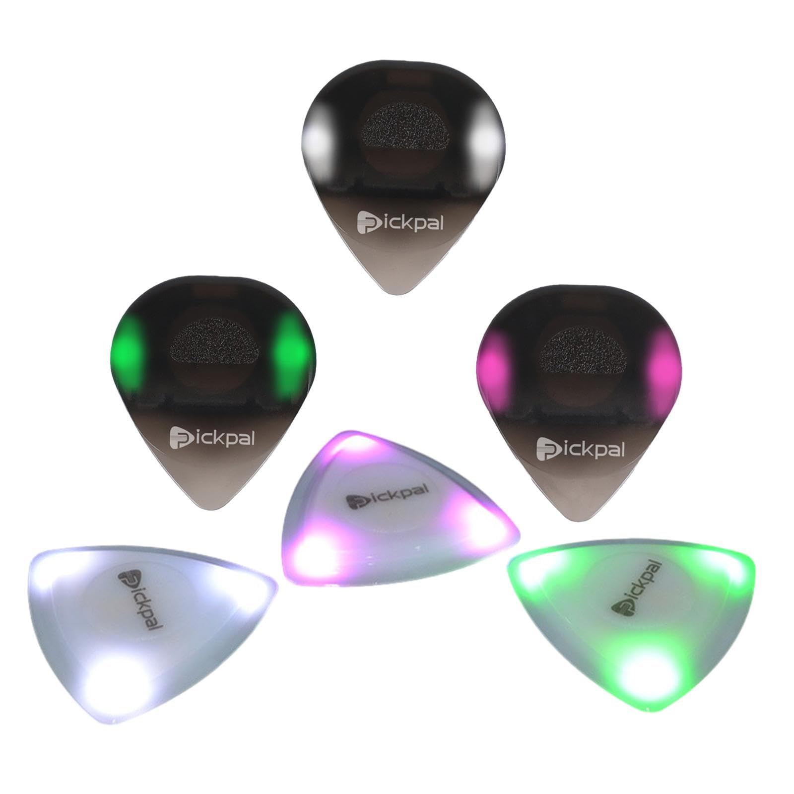 2 set di 6 plettri luminosi per chitarra, colorati, ideali come regalo per prestazioni