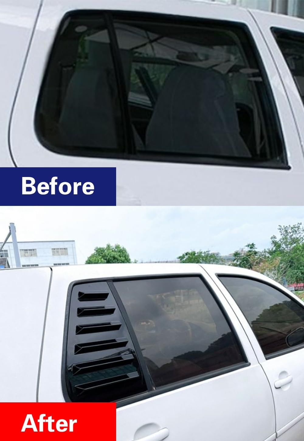 Car Accessories for VW Golf 4 MK4 IV 1997-2006Vent Cover Louvers ABS (Glossy Black) 2PCS