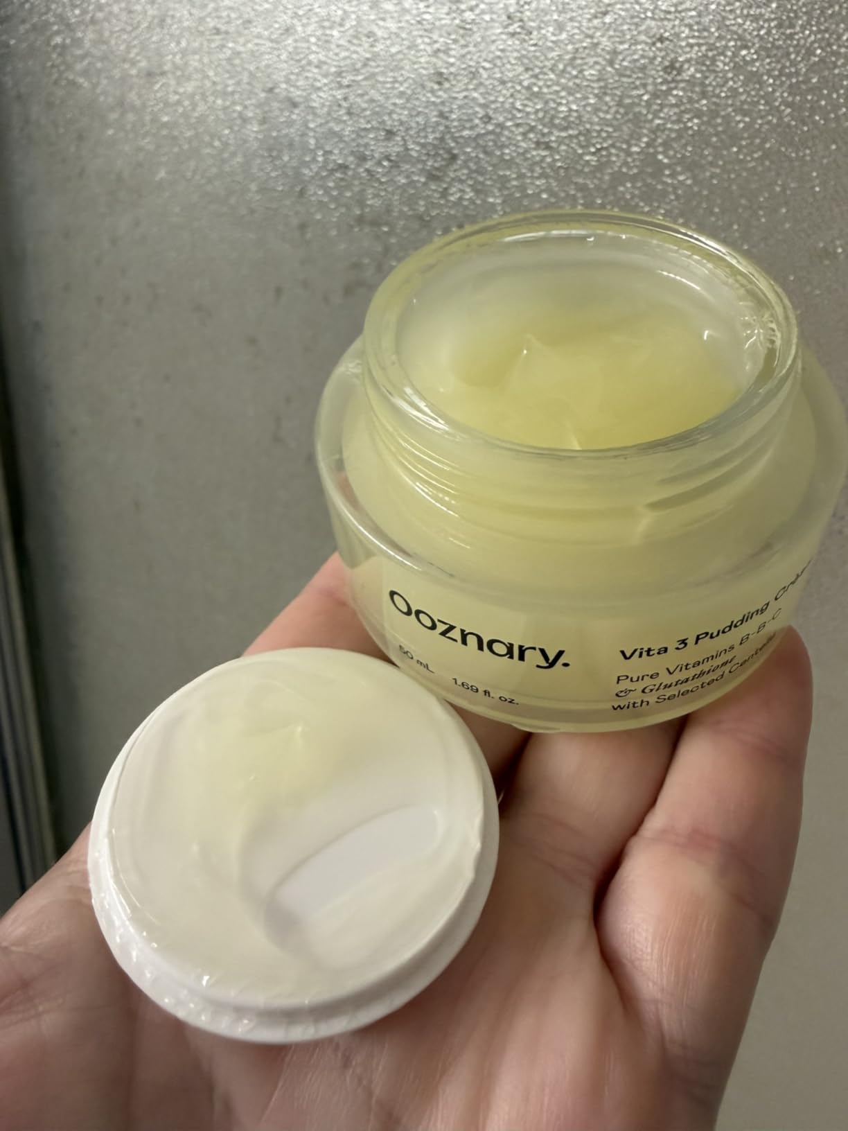 OOZNARY Vita 3 Pudding Cream with Vitamin C, Niacinamide, and Glutathione for Radiant Glow & Extra Hydration | Korean Moisturizer | 1.69 fl.oz 50ml
