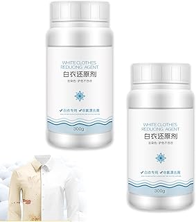 Household White Clothing Reducing Agent, White Clothes Reducing Agent, Bleaching Laundry Powder, laundry bleach for whites,White Laundry Whitener, Remove Stains Reducing Agent (2pcs)