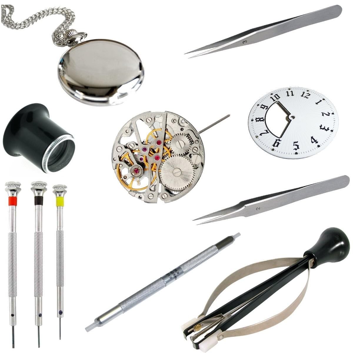 Kit para montar reloj de bolsillo OFFICIAL GENEVA No. 2 TRAVEL con herramienta relojeria