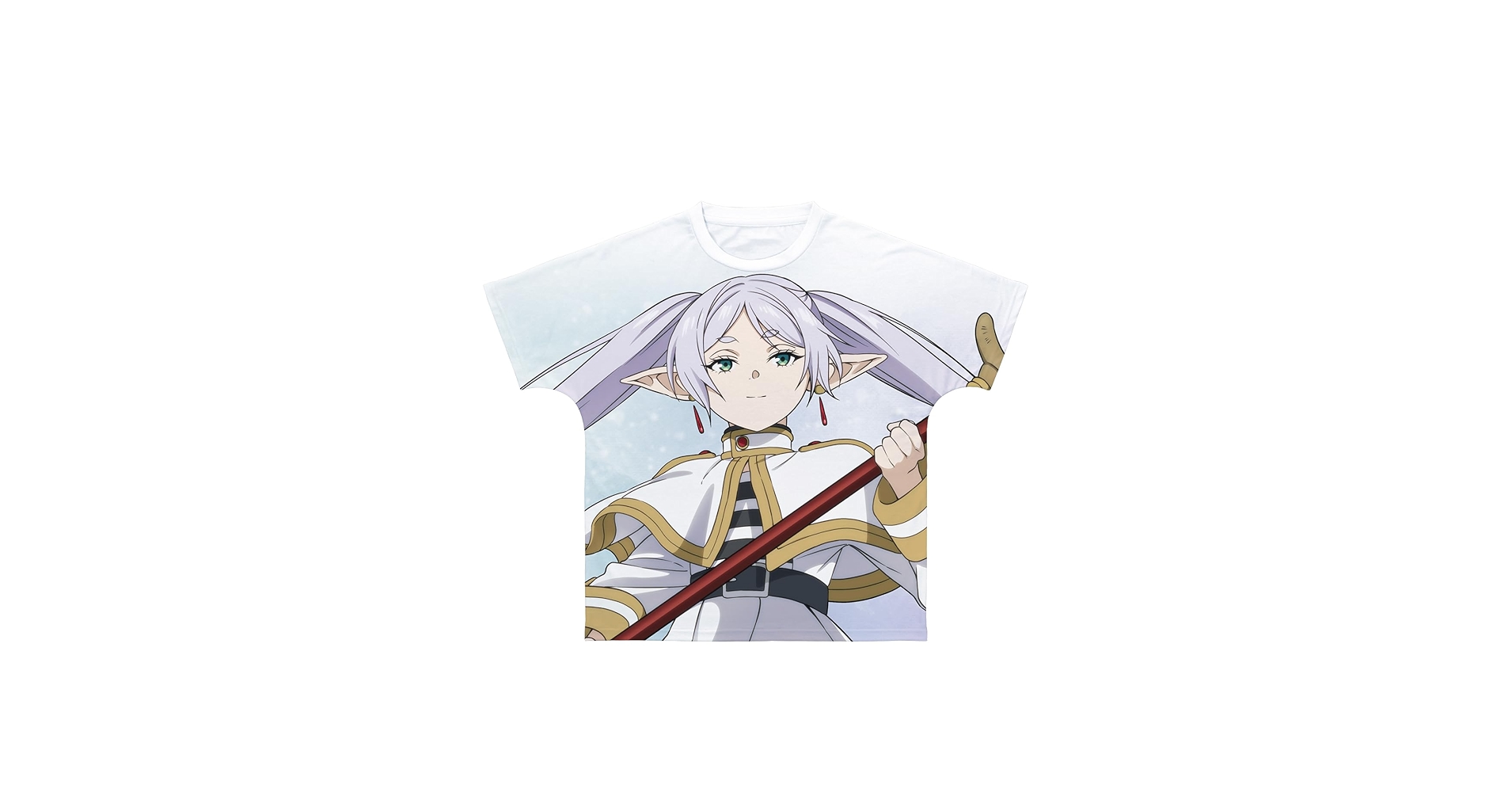 Tシャツ 葬送のフリーレン USA アニメ 漫画 古着 葬送のフリーレン Tシャツ XLサイズ 白 シュタルク アニメT 海外