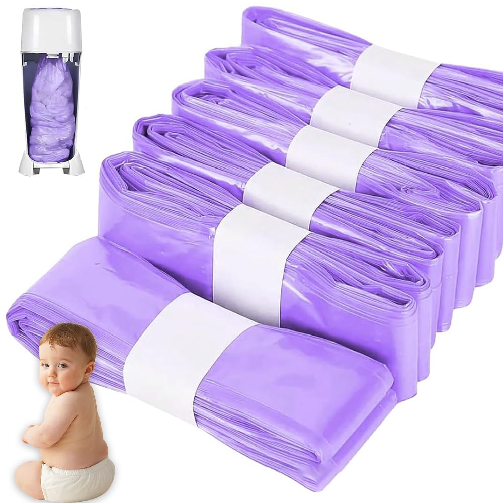 Nappy Bin Refills, 6PCS Diaper Pail Refill Bags Set
