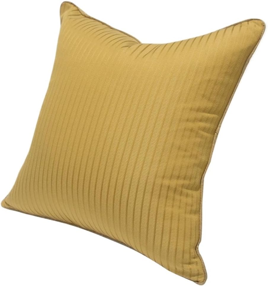 HBJWOV Yellow Striped Home, Living Room Bedroom Large Backrest Cushion Light Luxury Hotel Homestay Office Pillow