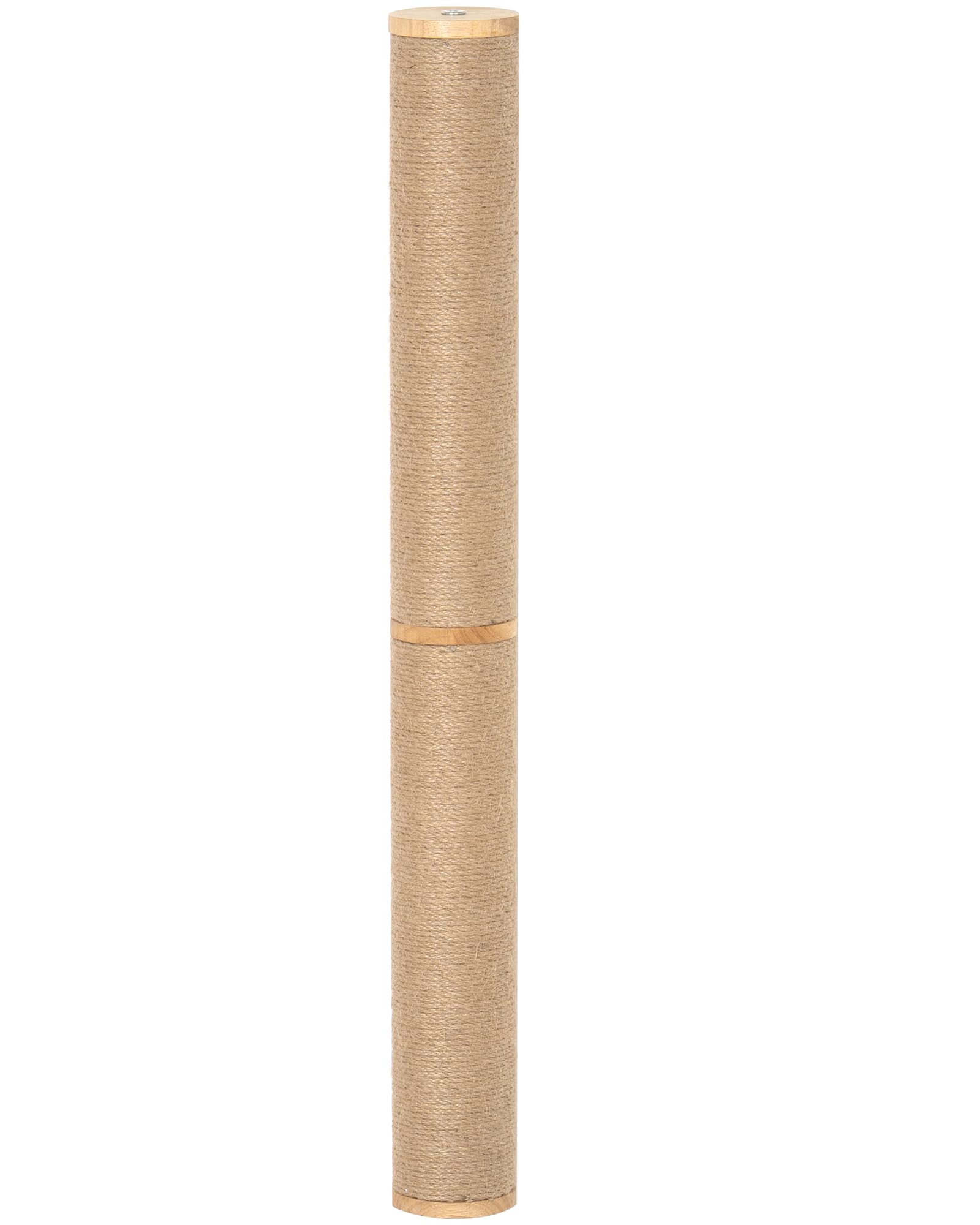Kratzsäule für Katzen zur Wandmontage, 86 cm hoch Kratzbaum Wandmontage Holz, Stabiler Wandsäule aus natürlichem Juteseil, platzsparendes und drehbarem Design