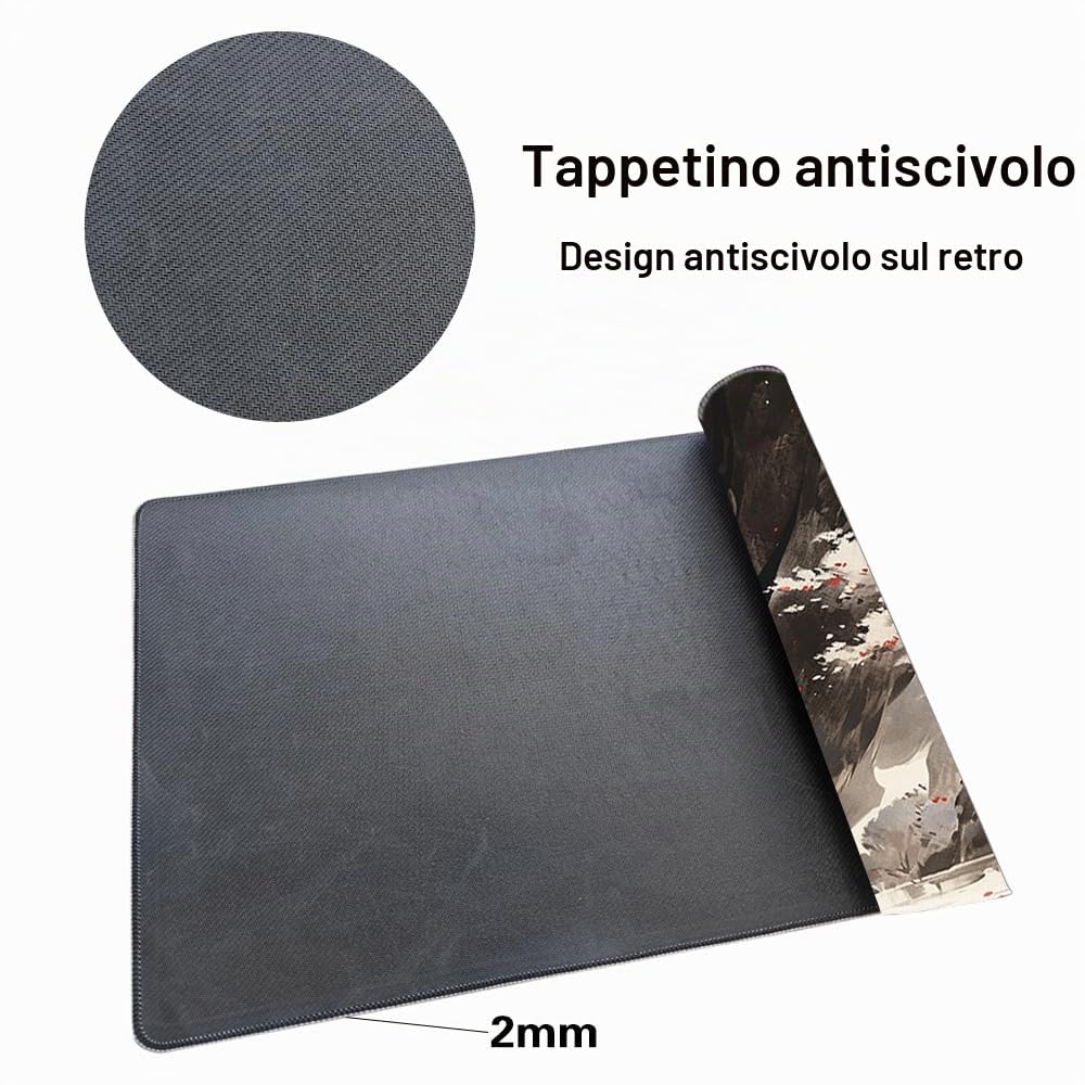MTG, tappetino da gioco, dimensioni 61 x 35,6 cm, con borsa portaoggetti con retro antiscivolo, ideale per gli appassionati di giochi di carte TCG, tappetino per mouse, drago ombra (senza mazzo)