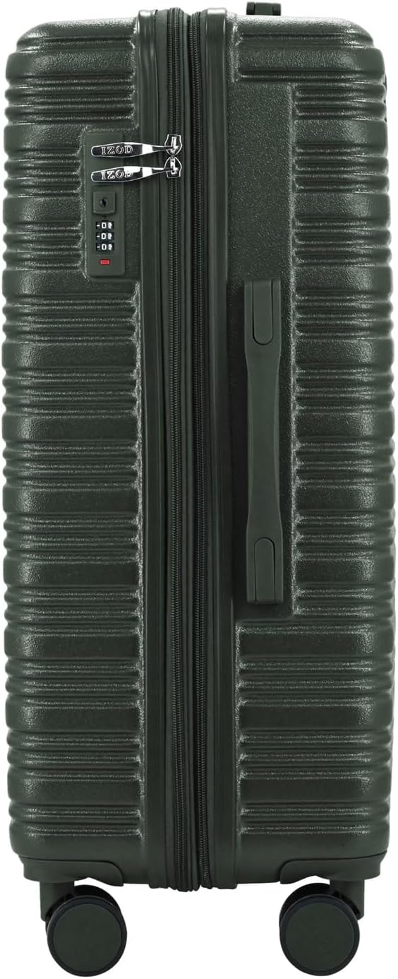 IZOD Romeo 20 Inch Carry-On Expandable Hardside Luggage, Forest