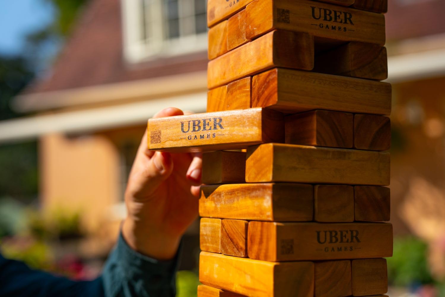 Uber Spiele - Tumble Tower - lakierowane drewno twarde - midi