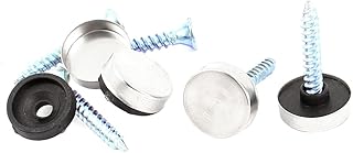 Aexit 3.5mm Diameter Quality Parts Metal Screws 14mm Dia Cap Tea Table Mirror Nails 5 Sets Model:85as619qo333