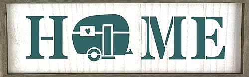 Miniatura 4 de 6" x 24" Home Stencil Camper Motor Home Campground DIY Craft Signs Joanie Art