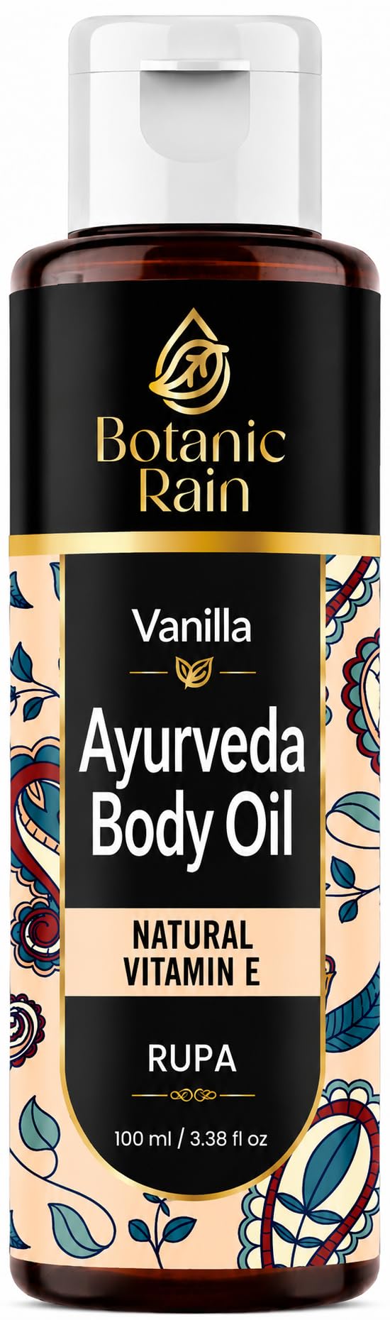 Aceite corporal de vainilla Ayurveda, aceite corporal hidratante e hidratante, aceite corporal para mujeres después de la ducha, productos ayurveda para piel flácida - 100 ml (1)
