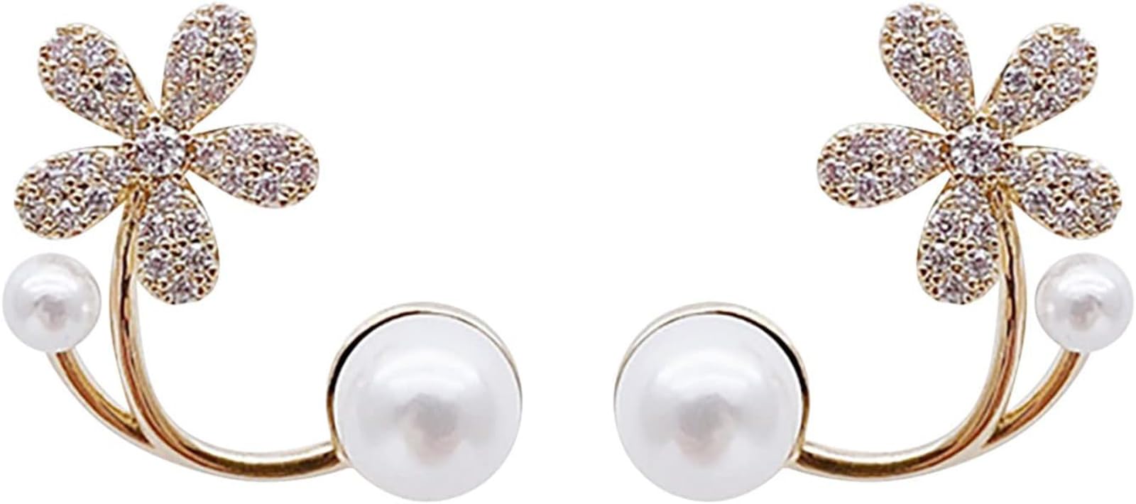 polluxCraft Korean Earrings For Women - Girls/Gold Plated Zircon Drop Earrings Zircon Alloy Drops & Danglers (B0CND1CHDD) Amazon Price History, Amazon Price Tracker