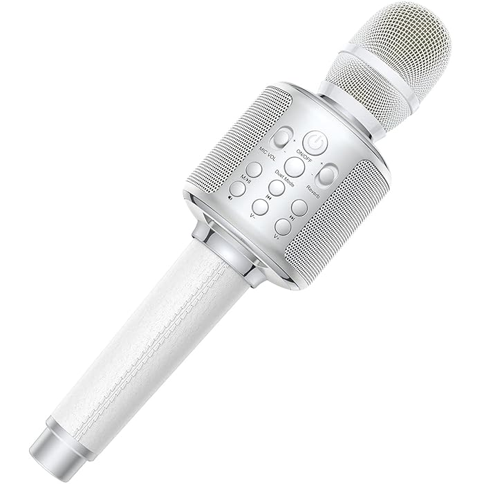 Buy Bluetooth Karaoke Microphone, Bluetooth 5.0 Singing Duet Wireless Karaoke Reverb Machine