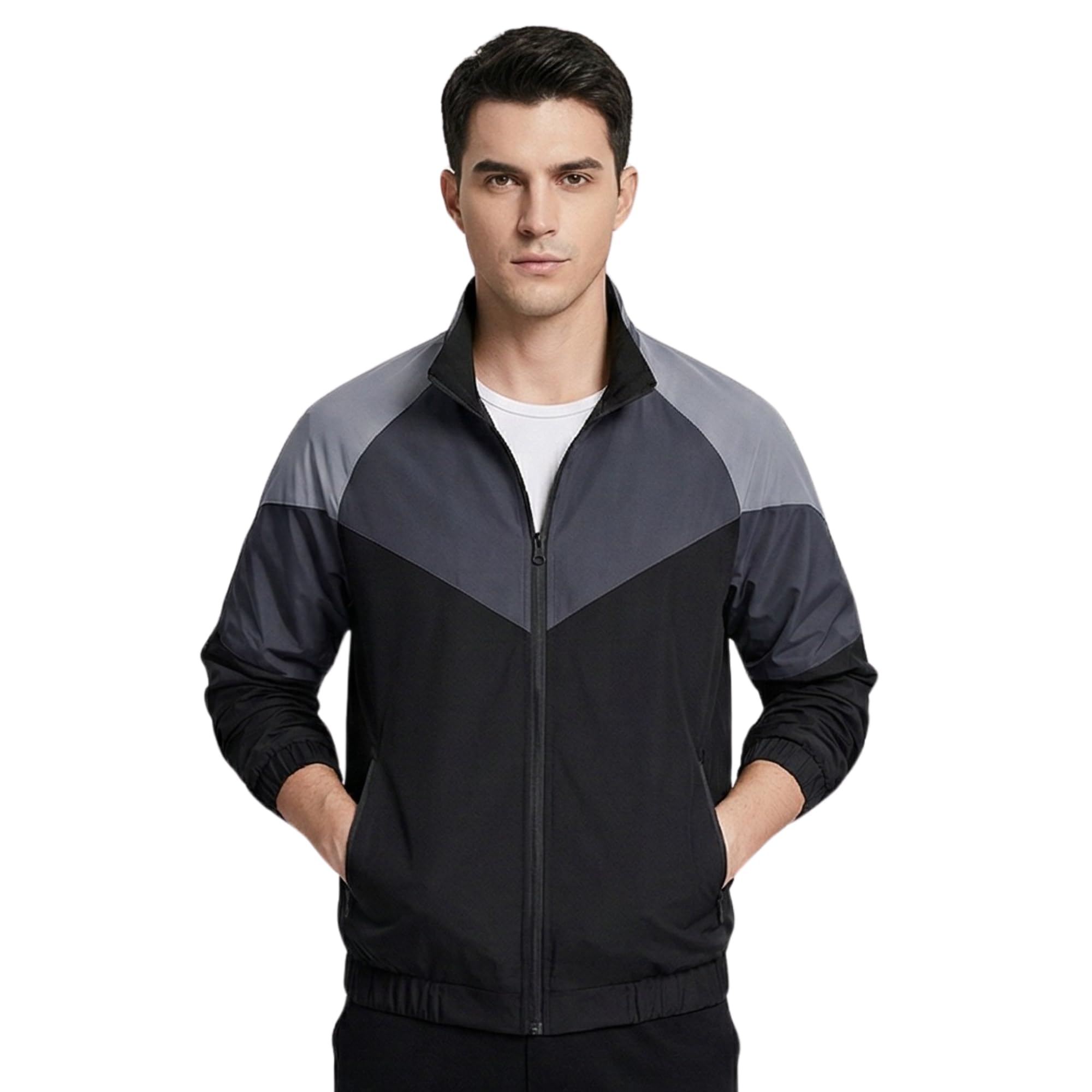 Men's Ultra-Light Sun Protection Jacket |UPF 50+ Anti-Tan Summer Jacket |Breathable Mesh Biker Windcheater with Secure Zipper Pockets |Quick Dry & Cooling for Riding & Regular Fit