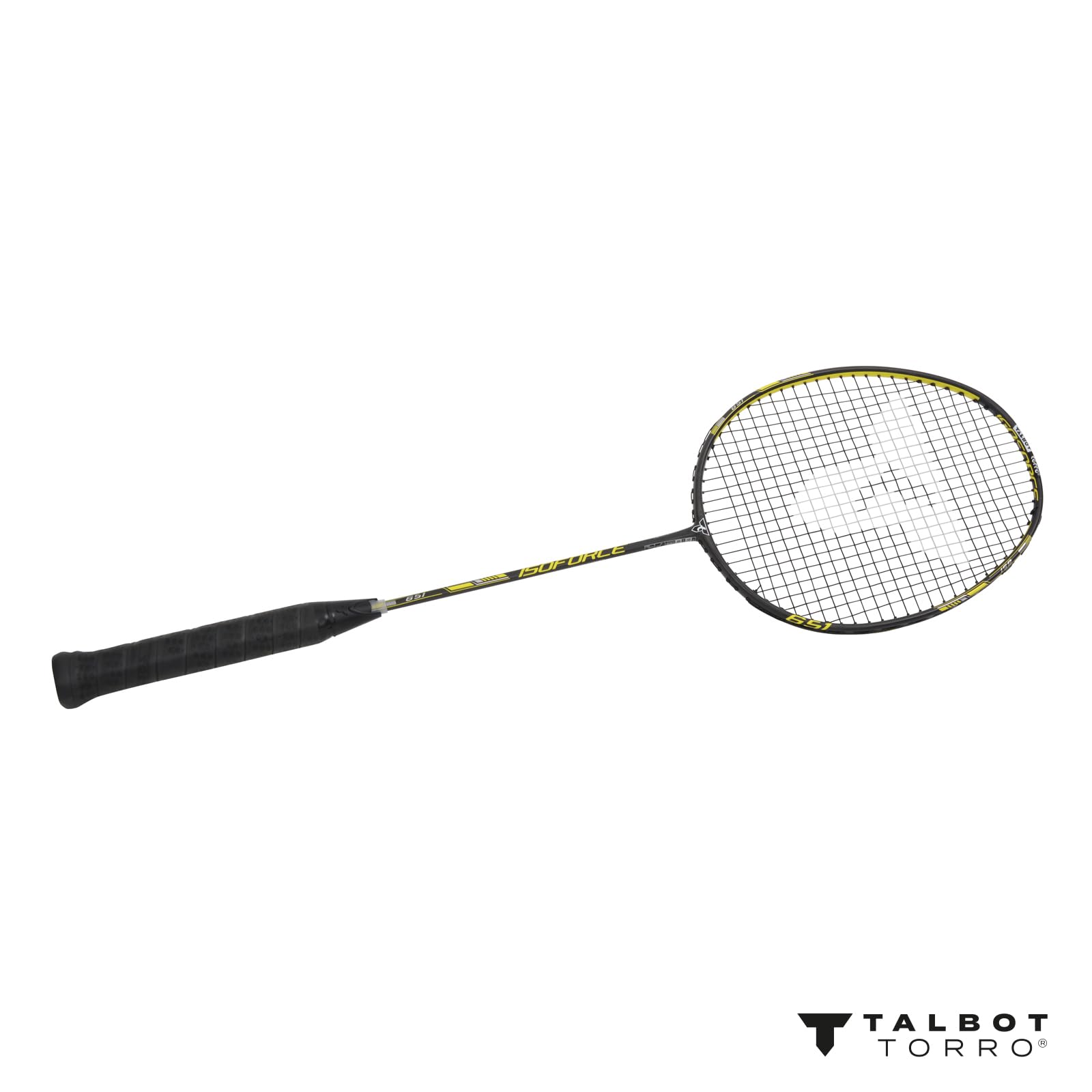 Talbot Torro Badmintonschläger Isoforce 651, 100% Carbon4, leicht und handlich, Verschiedene Designs wählbar