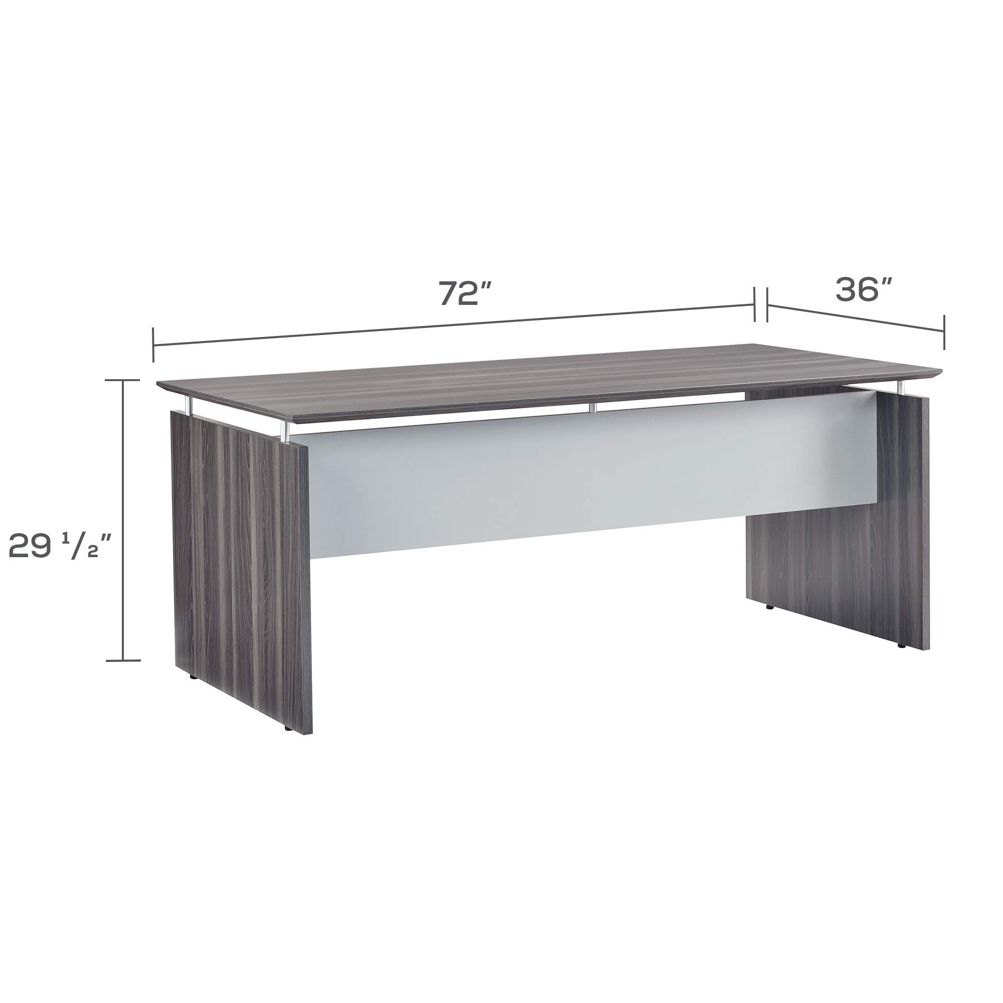 Mayitaです。デスク Amazon.com: Mayline MNDS72LGS Medina Straight Edge Desk, 72