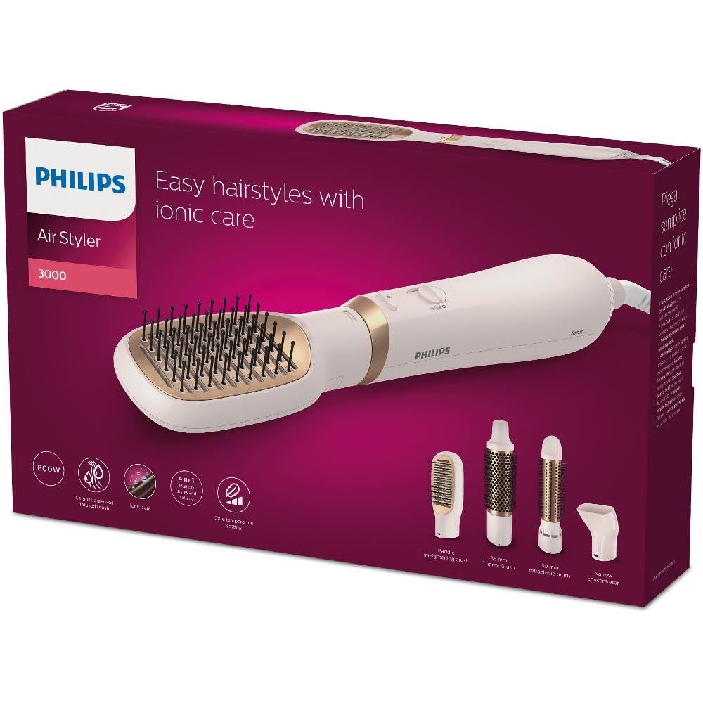Perie Cu Aer Cald Ionic Philips BHA310/00, 800W, 2 Viteze, 3 Treapte De Temperatura, Invelis Ceramic, Roz, L X A X I (Mm) 61X326-image