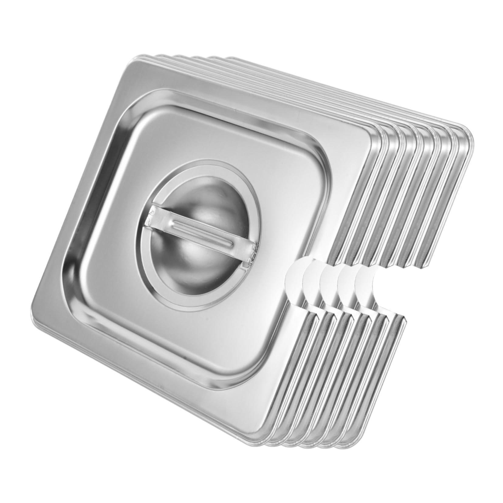 6 pezzi Coperchi per Pentole in Inossidabile con Coperture Resistenti per Cucina Professionale per Hotel e Ristoranti Design e Durevole