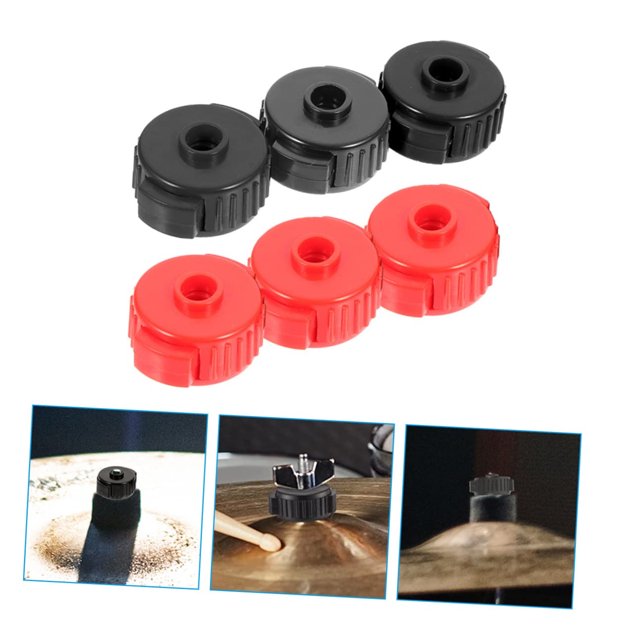Hemoton Drum Cymbals Nut Quick Release Cymbal Nut Low Noise Fixing Buckle for Quick-set Caps