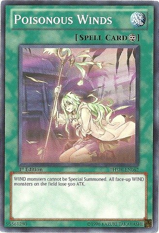 Amazon.com: Yu-Gi-Oh! - Poisonous Winds (PHSW-EN062) - Photon
