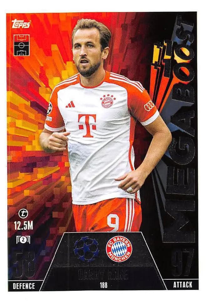 Match Attax Extra 2023 2024 Harry Kane Mega Boost Trading Card