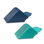 Clipper Guards Set 10 12 Compatible with Most Wahl Clippers, Extra Long Color Coded Clipper Combs Replacement - 1.25, 1.5