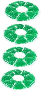 ibasenice 4 Unidades Fechadas Redondas De Pvc Cuidados Aliviam A Amamentação Mãe Suprimentos Gel Contas De Gelo Compressa Quente E Fria Contas Redondas Contas Verdes Almofada De Enfermagem