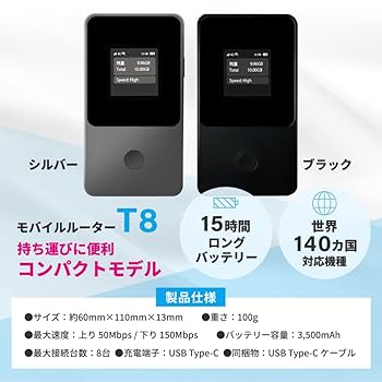 Amazon.co.jp: 【リチャージWiFi】最大1年間使える ギガ付