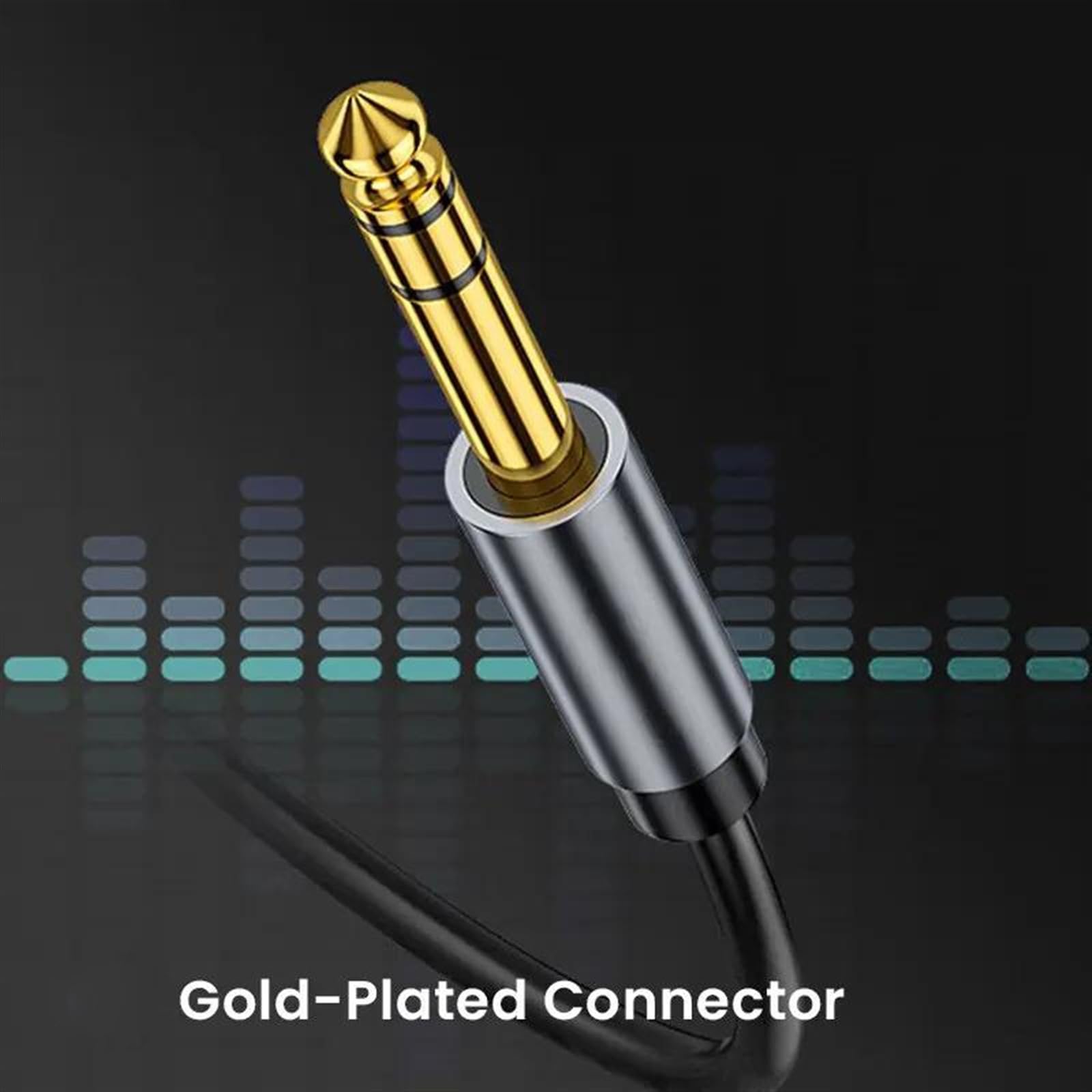 Cable De PVC De Alta Elasticidad, Cable De Instrumento De 6,35mm A 6,35mm, Cable De Guitarra Mono Jack De 1/4 Pulgadas Cable de instrumento Guitarra (Color : 2m)