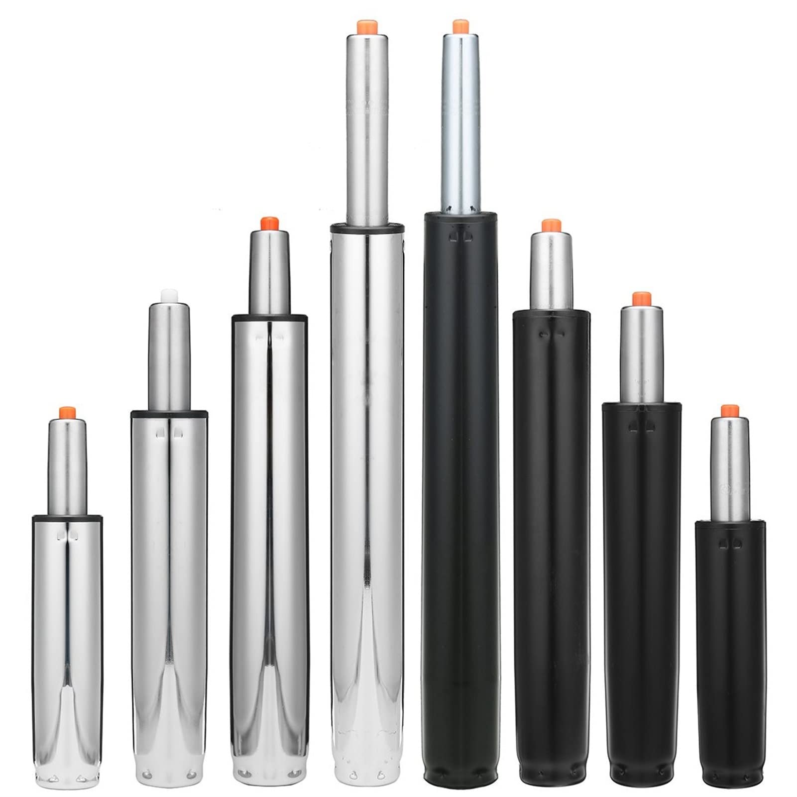 Dritto Elevazione a Gas Sedia da Ufficio pneumatica Elevazione a Gas Base Pistone Sedile Regolabile Asta di Supporto Cilindro di Ricambio pistone Sedia Ufficio(Chrome,100mm 8inch)