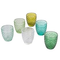 Villa d’Este Home Tivoli Castle Set 6 bicchieri acqua greenery invetro 275 ml