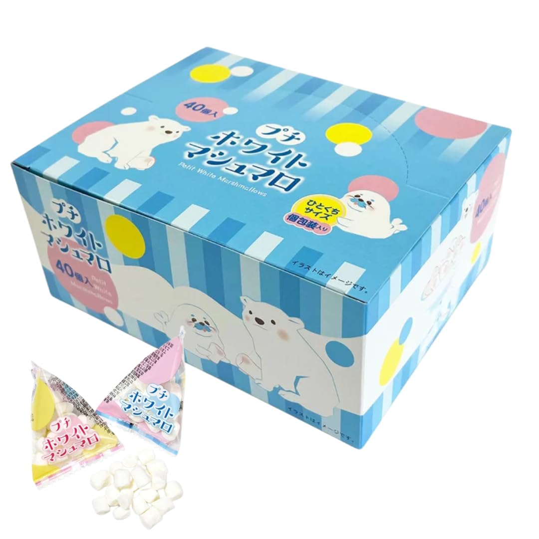 Amazon.co.jp: タクマ食品 プチホワイトマシュマロ 40個入 マシュマロ