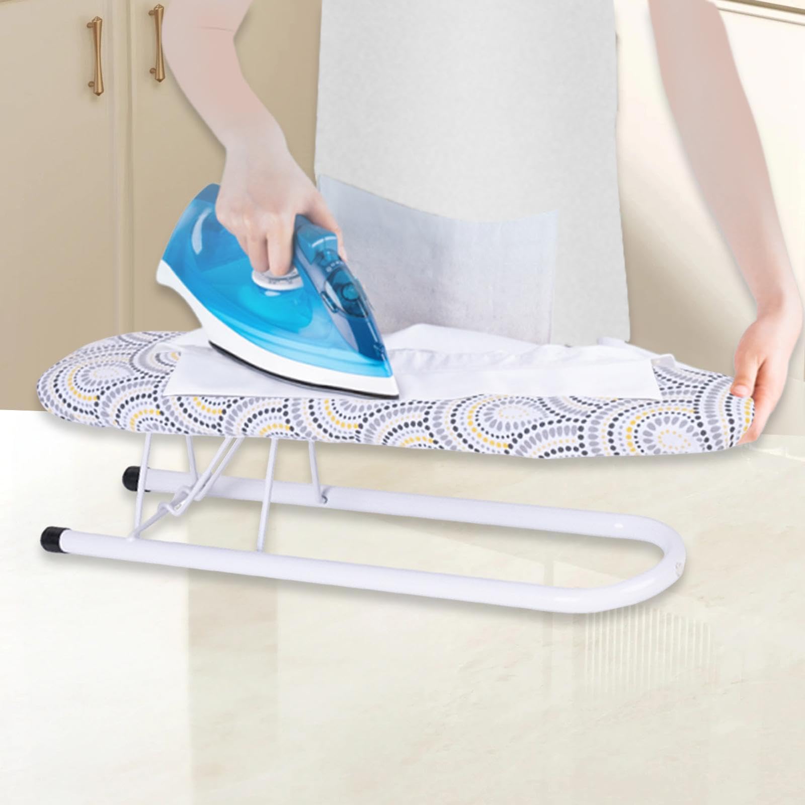 Ärmelbügelbrett Klappbares Bügelbrett Kompaktes Tischbrett Tragbares Ärmelbrett Abnehmbarer Stoffbezug Aus Kohlenstoffstahl für Kragen Manschetten Rei, Style A