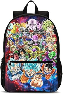 YANJJ Stampa Cartoon Dragon Ball, Zaino per Bambini Casual, Borsa da Scuola per Adolescenti Leggera e di Grande capacità, Zaino Unisex,1