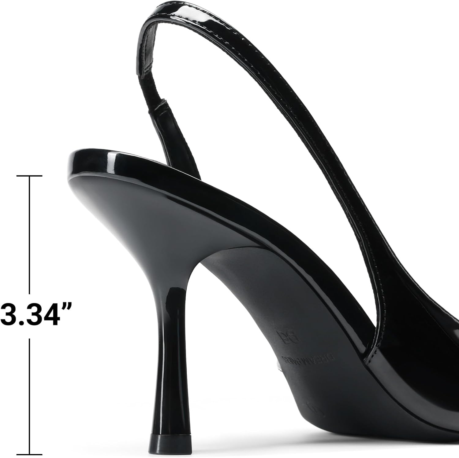 DREAM PAIRS Women's Slingback Closed Pointed Toe Kitten Heels High Stiletto D'Orsay Dress Shoes Wedding Work Comfortable Pumps - Image 7