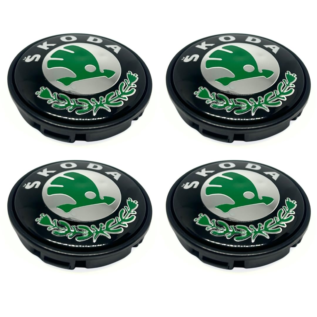 Wheel Cap/Wheel Hub Cap for Skoda All Old Model Fabia/Laura/Yeti/Octavia/Superb/Rapid 4Pc 65MM Glossy 3B7601171 / 6U7 601 171 (4 PCS Wheel Cap)-image-15