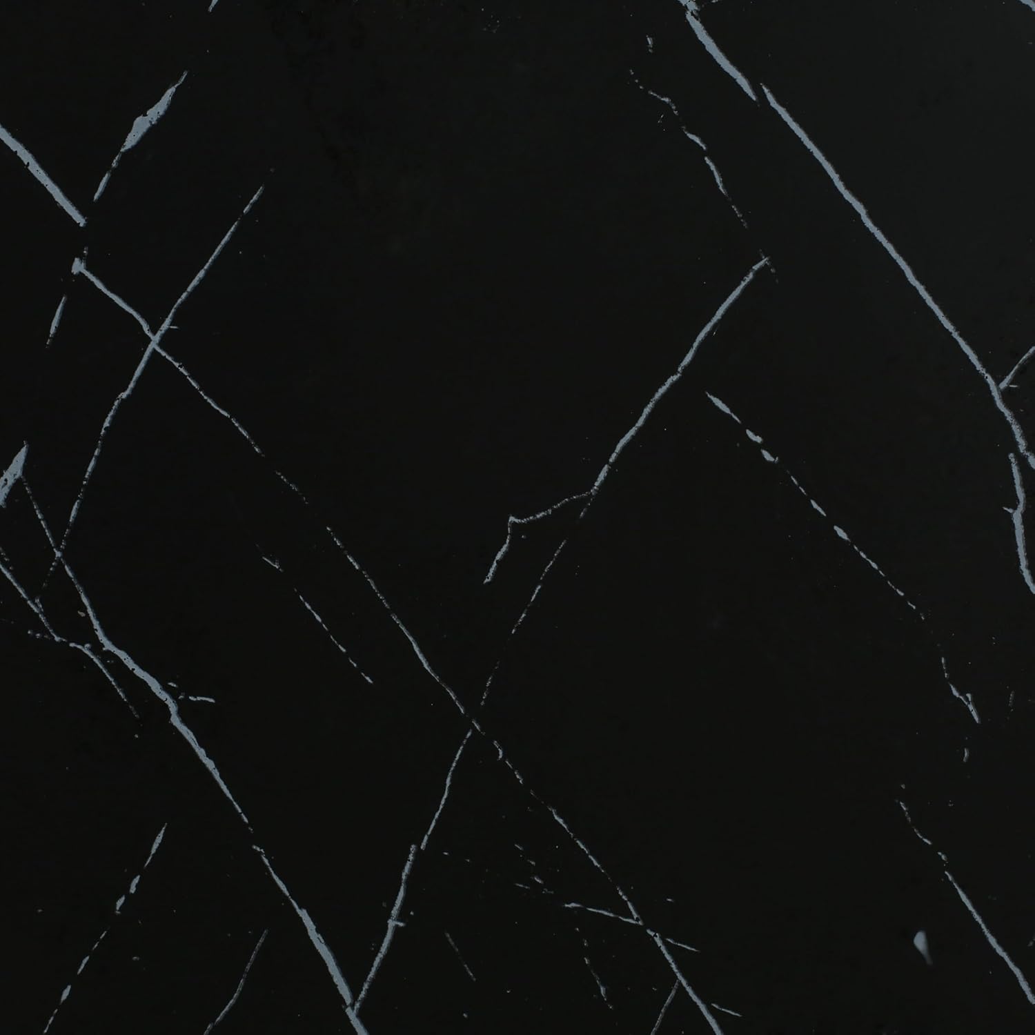 20" Lightweight Concrete Minimalist Outdoor Coffee Table, Sturdy Construction Center Tables with Weatherproof, Modern Stylish Tea Table with Marble Effect for Patio Garden, Black