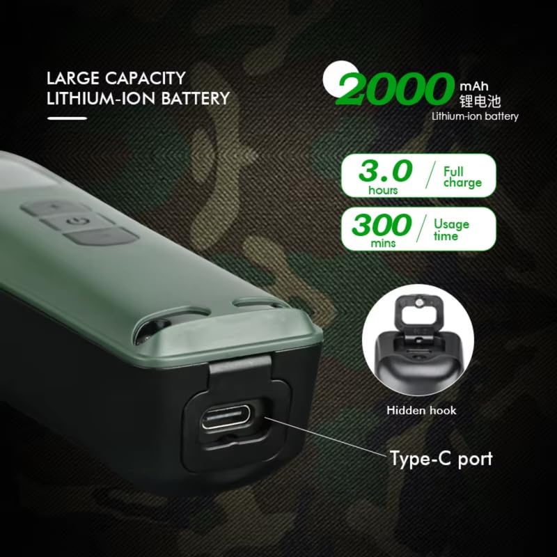 Image of WMARK NG-8280 Premium 6000-8000RPM 5 Speed Digital Display DLC coating Blade Pro Li Outliner Cordless T Blade Hair Clipper 0 Gap Outlining for Barber Runtime 300min, With Extra Blade Set, Model 34