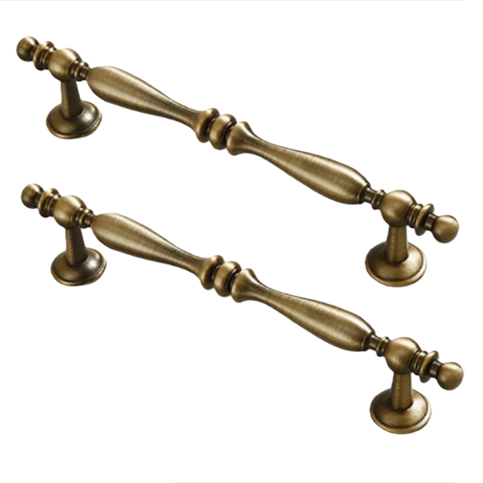 Zcru004 Bronze Zinc Alloy Furniture Handle Drawerhandles Cupboard Handles Kitchen Cabinet Handle Finger Edge Pull 2 Pieces (Hole Distance 192Mm,)
