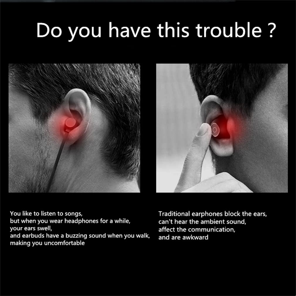 Kości przewodzący słuchawki Bluetooth Open Ear Wireless HIFI Stereo Słuchawki z mikrofonem, do sportu Fitness Cycling Bieganie jazdy,Gray