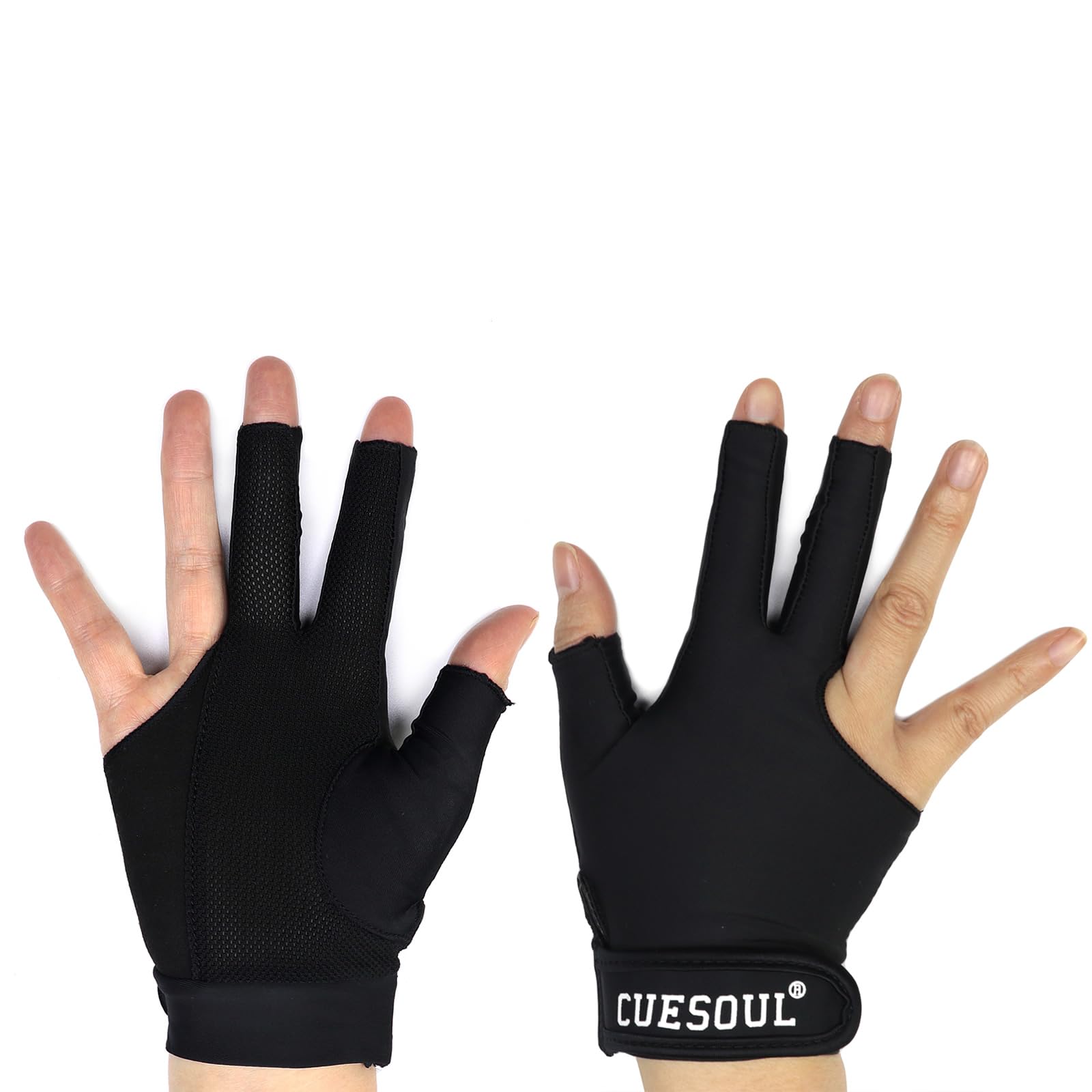 CUESOUL Guanti da Biliardo Mano Sinistra/Destra Ponte per Biliardo Snooker