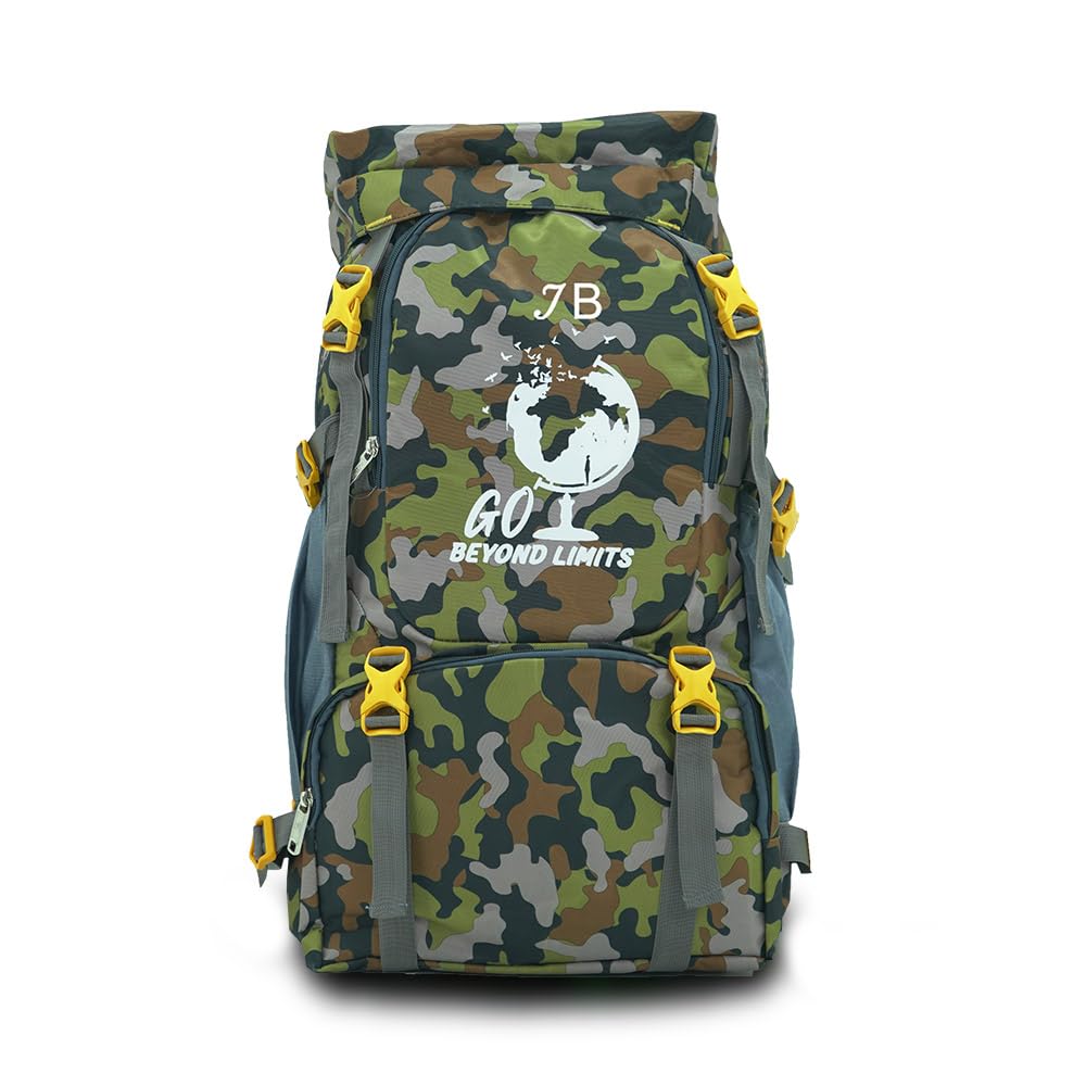 Beyond Limits Military Camo Hiking Backpack, 29.76L Capacity, Water-Resistant Nylon, Heavy Duty Trekking Bag with Adjustable Padded Straps, Multiple Storage Compartments-image-14