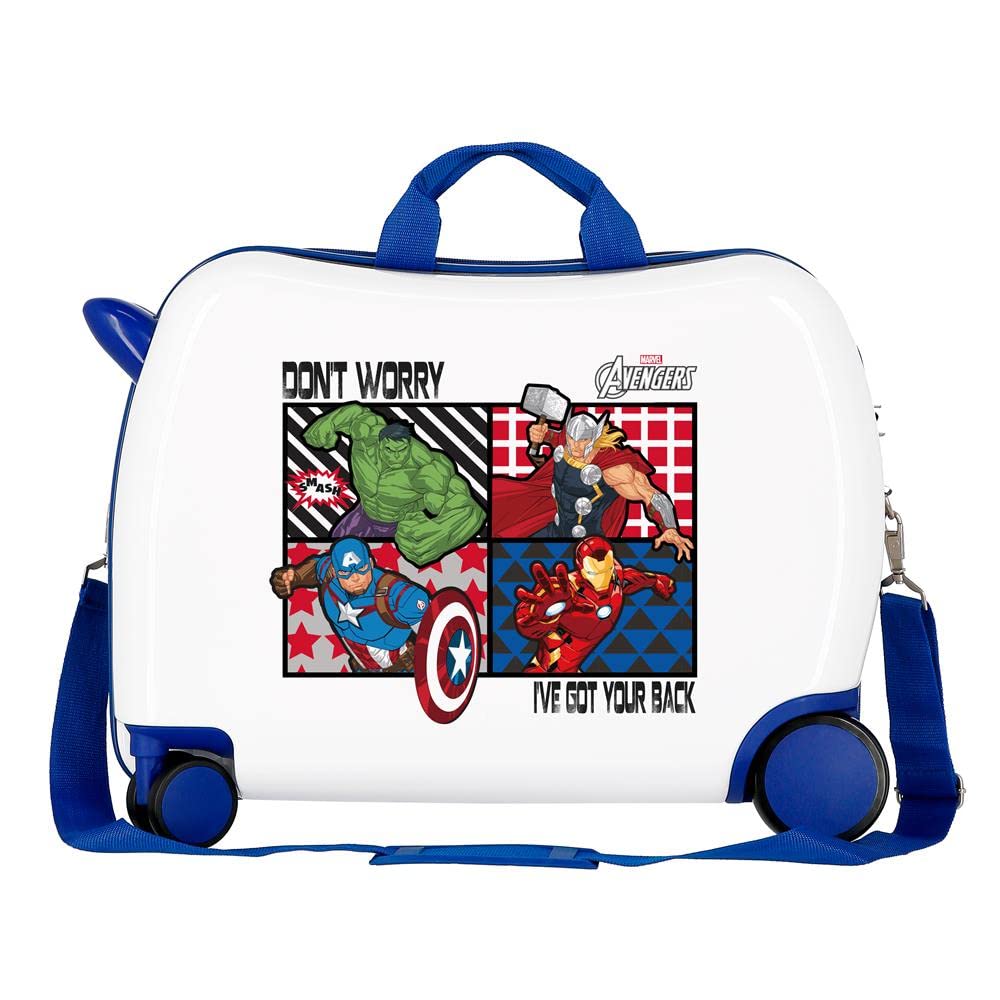 Marvel Avengers All Avengers Valigia per bambini Multicolore 50x38x20 cms Rigida ABS Chiusura a combinazione numerica 34L 2,1Kgs 4 Ruote Bagaglio a mano