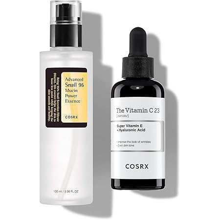 COSRX Post Acne Mark Recovery - Snail Mucin 96% Essence + Vitamin C 23% Serum, Intensive Hydrating for Fine lines, Hyperpigmentation, After Blemish Care