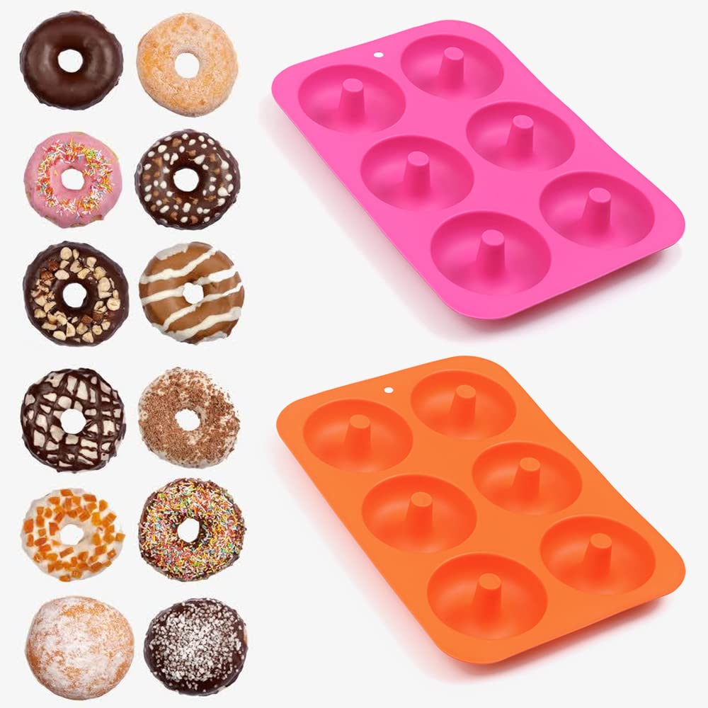 Stampo Per Ciambelle In Silicone - Set Da 4, 6 Cavità, Antiaderente Per Forno E Freezer - Foto 7