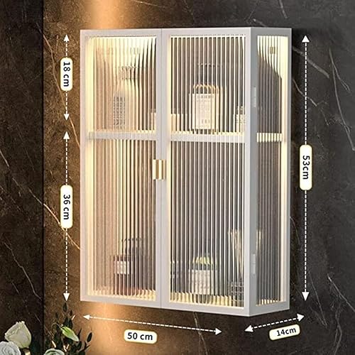 Miniatura 10 de zktoermn Gabinete de ducha de metal, estante de almacenamiento montado en la pared sobre el inodoro, estante de almacenamiento sin taladrar soporte