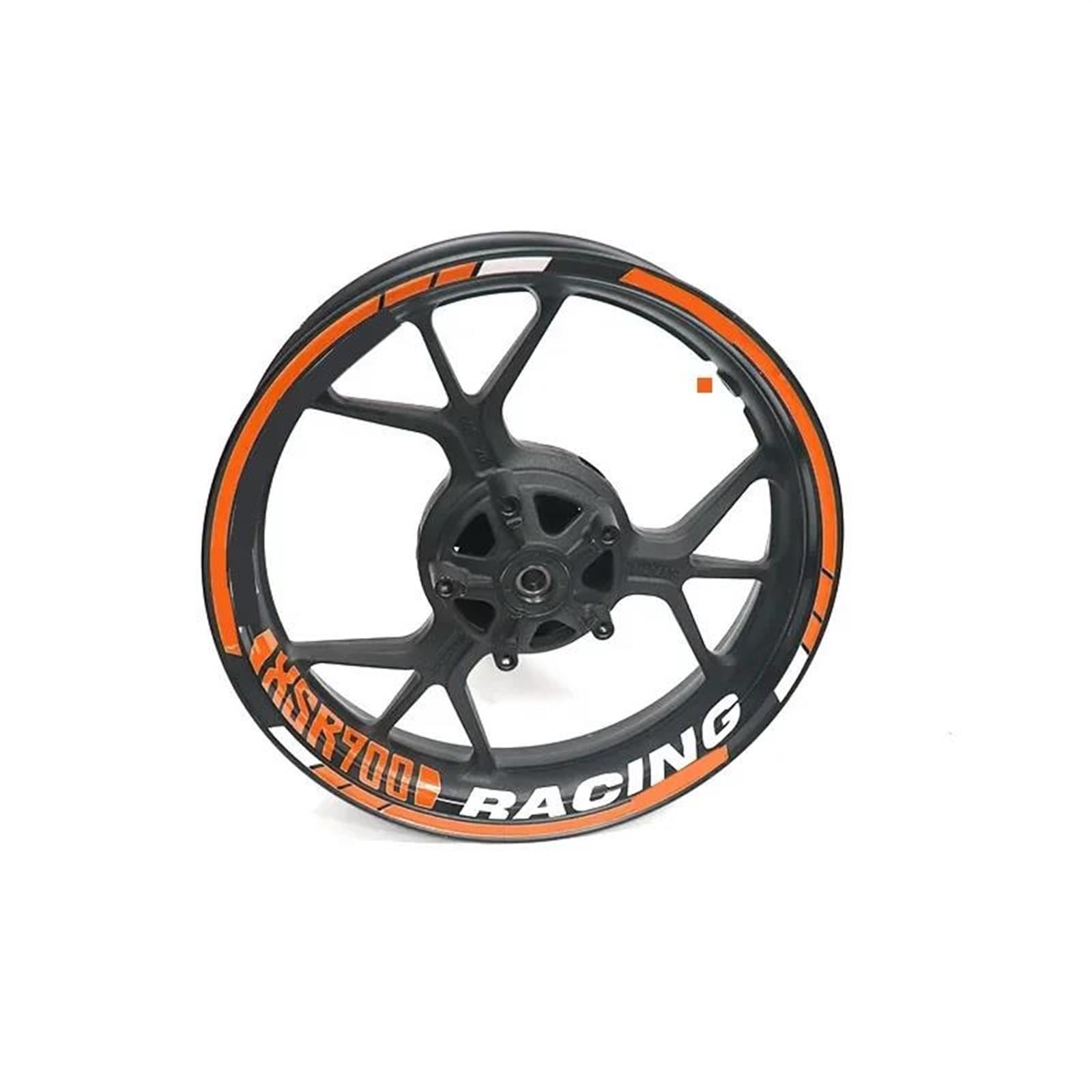 Stickers Motorcycle Accessories Wheel Stickers Reflective Decals Rims for Yamaha XSR900 Xsr900(Style 6)