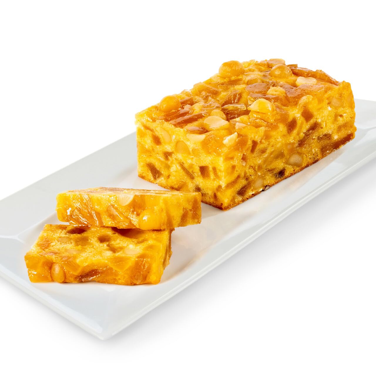 Beatrice Bakery Co. Pineapple Macadamia Nut Cake, Grandma's Old Fashioned Fruit and Nut Freshly Made, Est. 1917 (16 oz Cellophane)