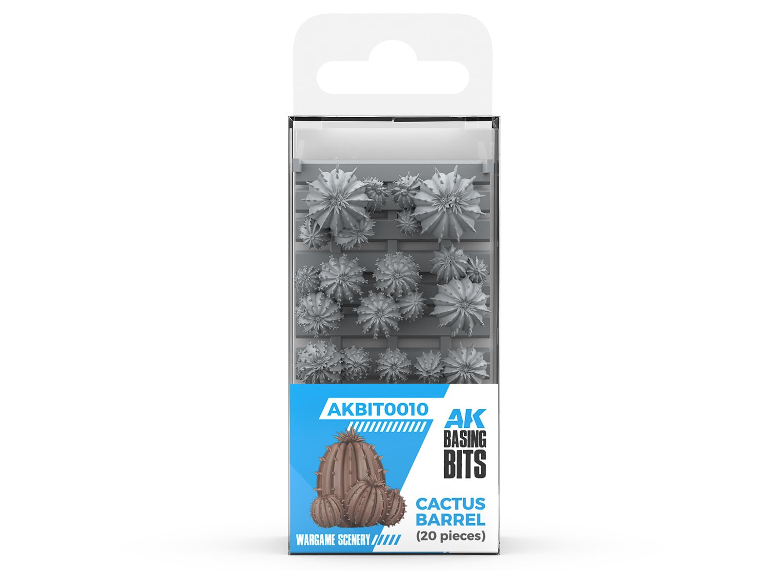 Ak Interactive Ak Resin Akbit0010 Cactus Barrel - Basing Bits (20Pcs)
